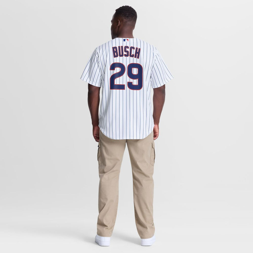 Chicago Cubs Michael Busch Nike Home Replica Jersey - White Team Jersey Sports Fan Apparel