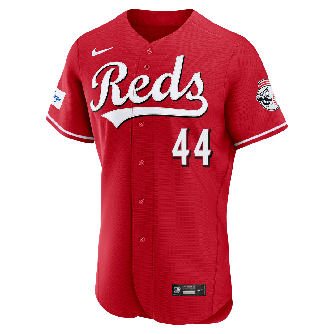Cincinnati Reds Elly De La Cruz Nike Home Authentic Sponsor Patch Jersey - White Team Jersey Sports Fan Apparel