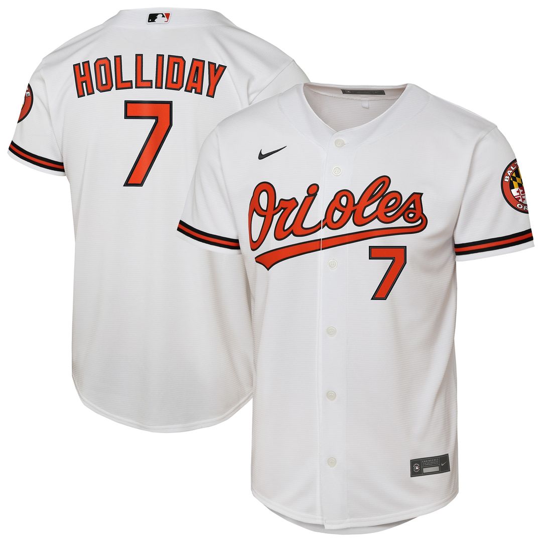 Baltimore Orioles Jackson Holliday Nike Youth Alternate 2 Stadium Player Jersey - Orange Team Jersey Sports Fan Apparel