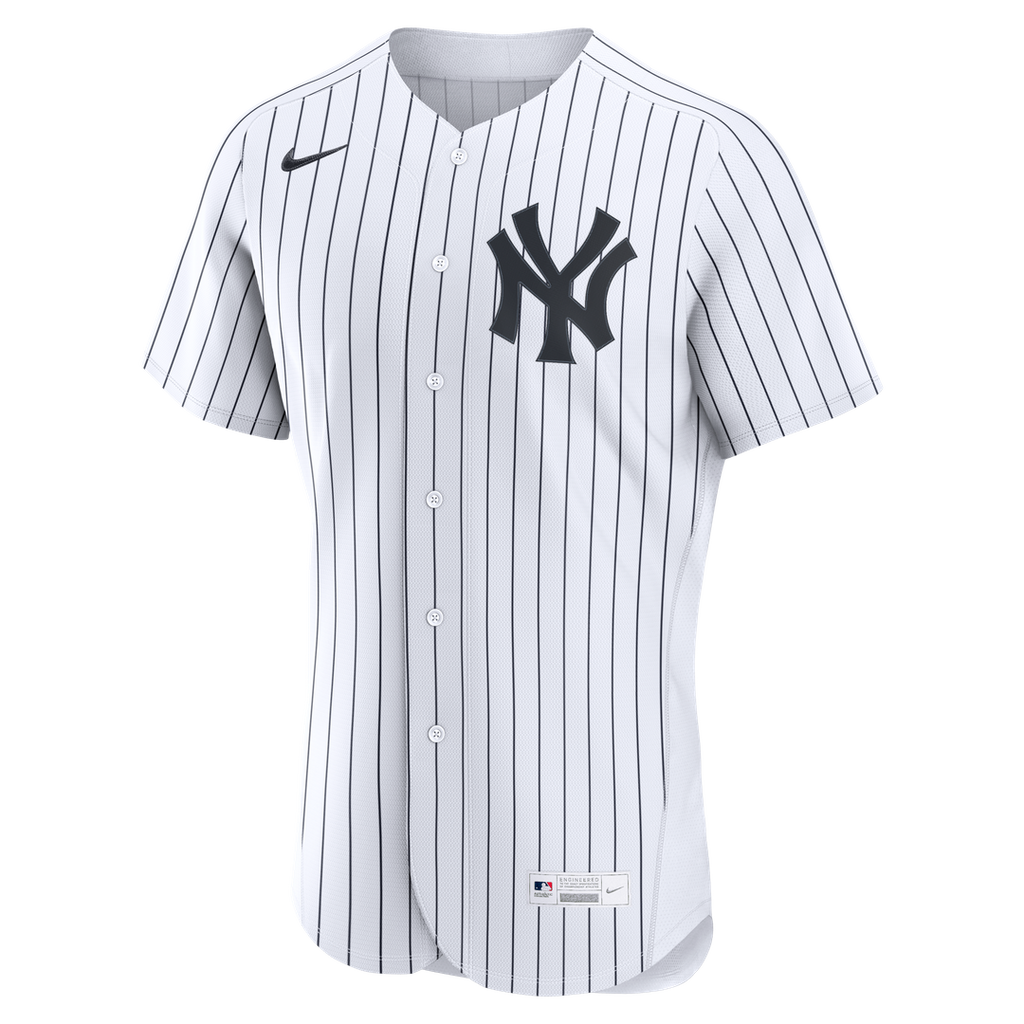 New York Yankees Nike Home Authentic Custom Jersey - White Team Jersey Sports Fan Apparel
