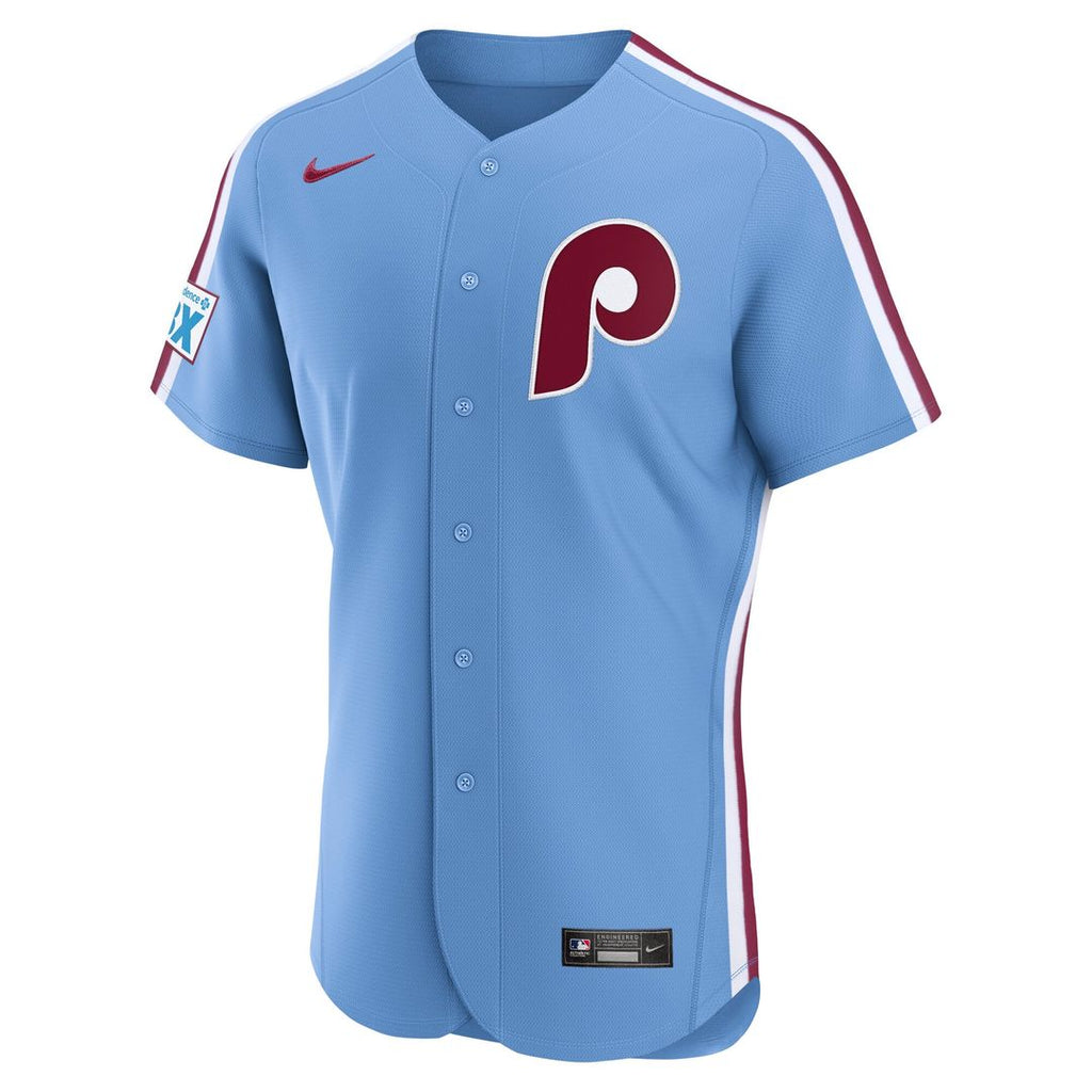Philadelphia Phillies Nike Alternate Authentic Jersey - Light Blue Team Jersey Sports Fan Apparel