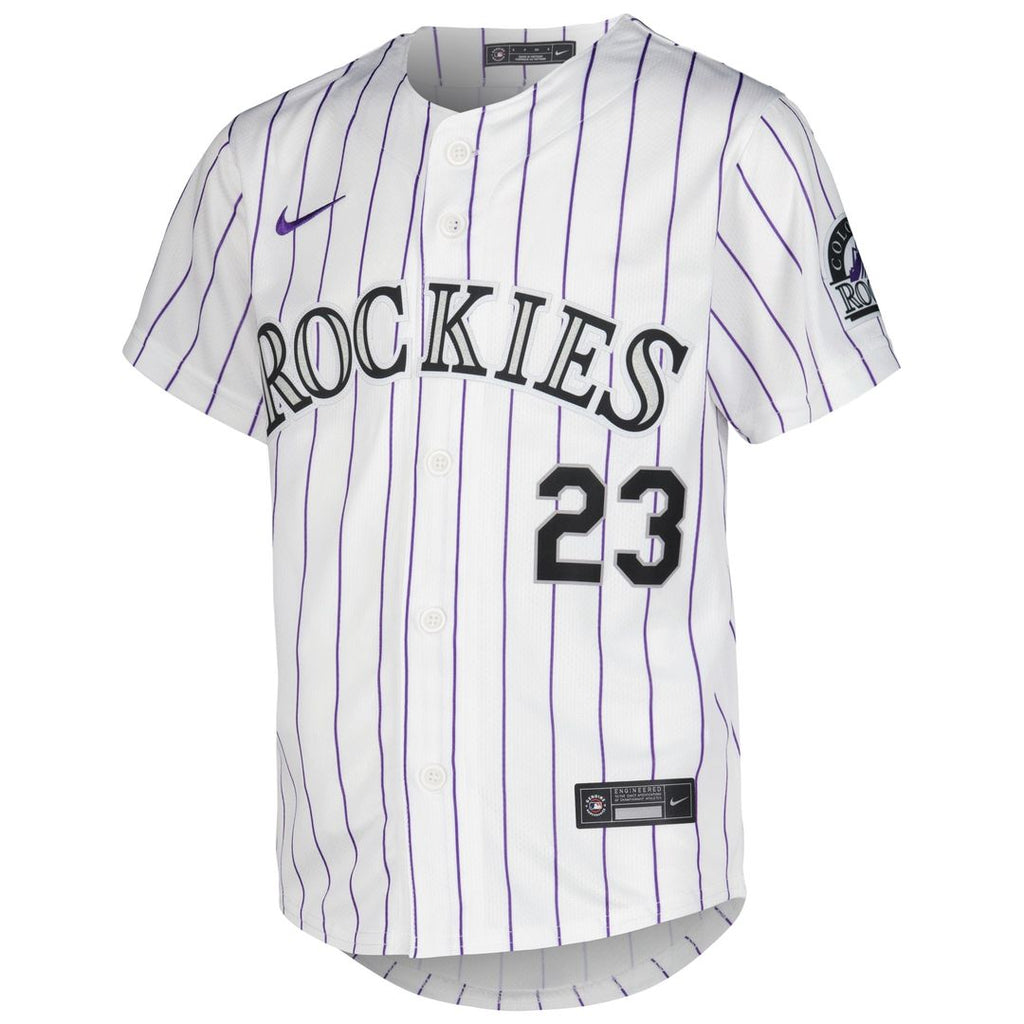 Colorado Rockies Kris Bryant Nike Youth Alternate Limited Player Jersey - Purple Team Jersey Sports Fan Apparel