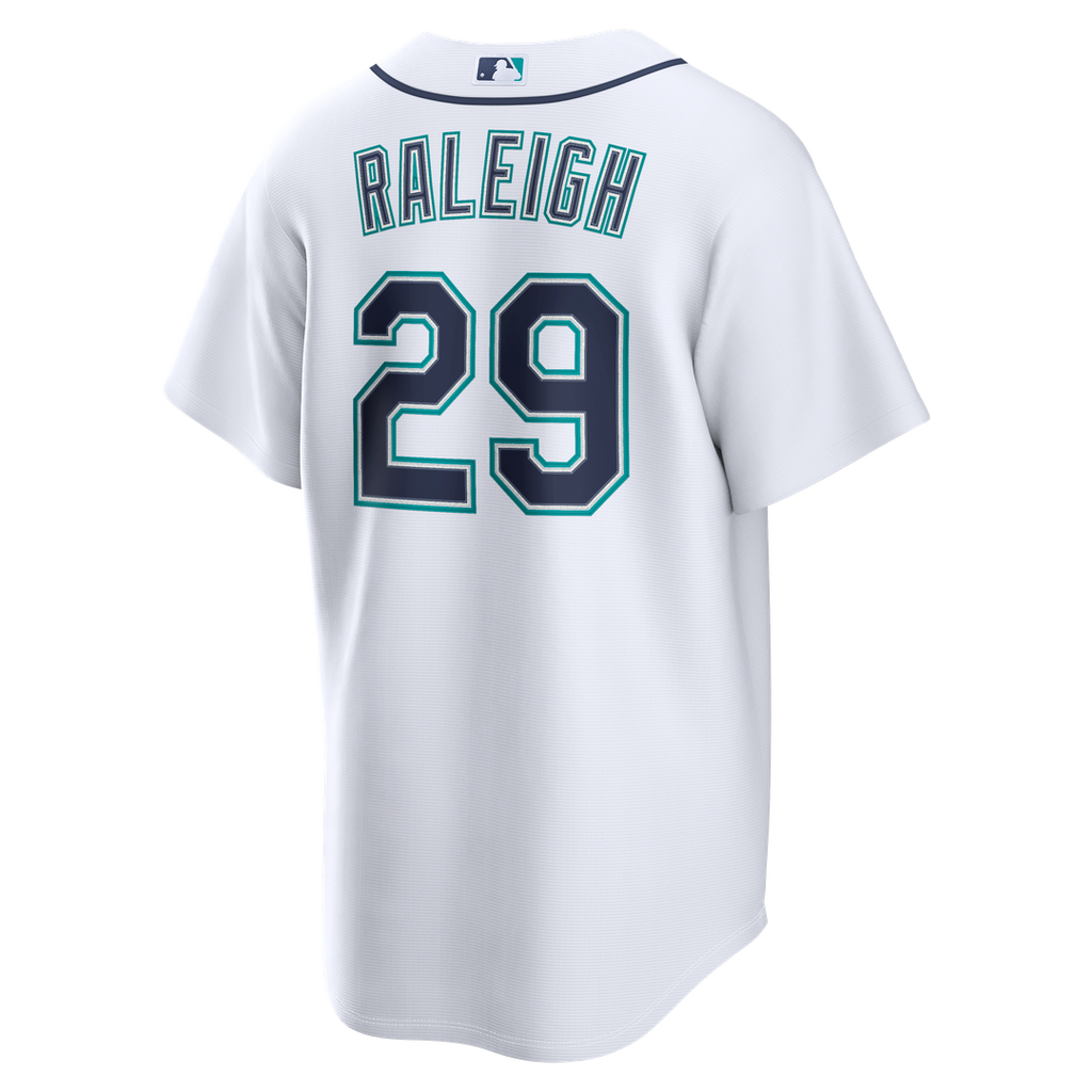 Seattle Mariners Cal Raleigh Nike Home Replica Jersey - White Team Jersey Sports Fan Apparel