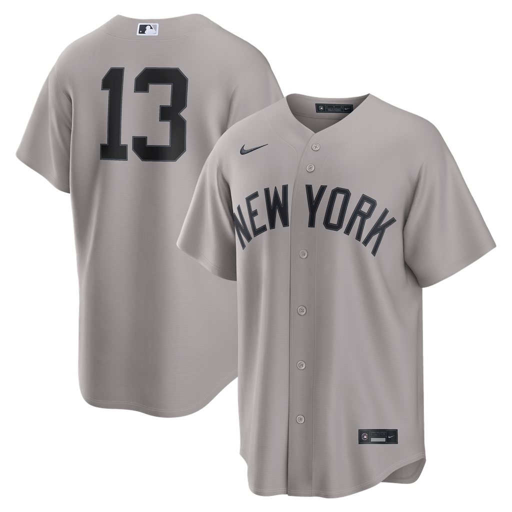 New York Yankees Jazz Chisholm Jr. Nike Road Replica Jersey - Gray Team Jersey Sports Fan Apparel