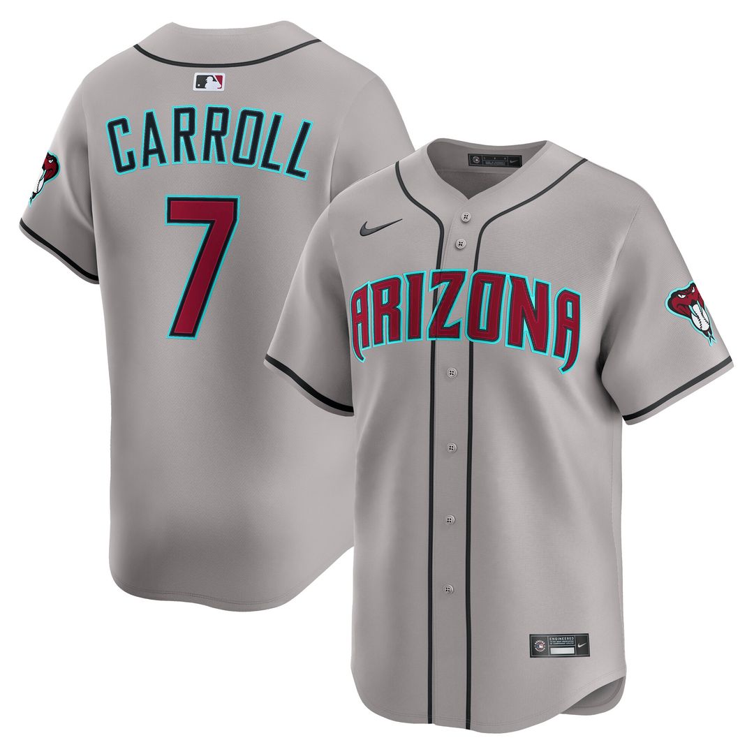 Arizona Diamondbacks Corbin Carroll Nike Road Limited Player Jersey - Gray Team Jersey Sports Fan Apparel