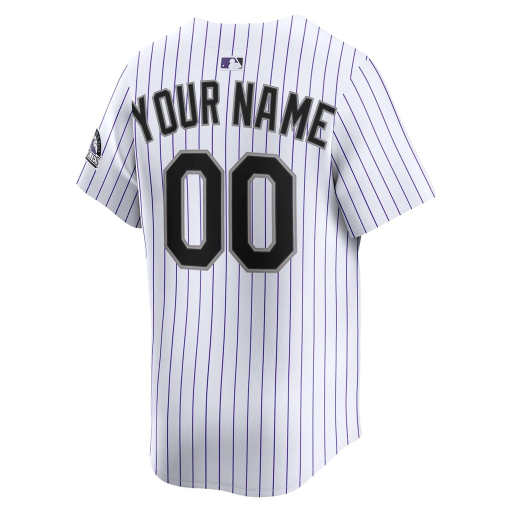 Colorado Rockies Nike Home Limited Custom Jersey - White Team Jersey Sports Fan Apparel