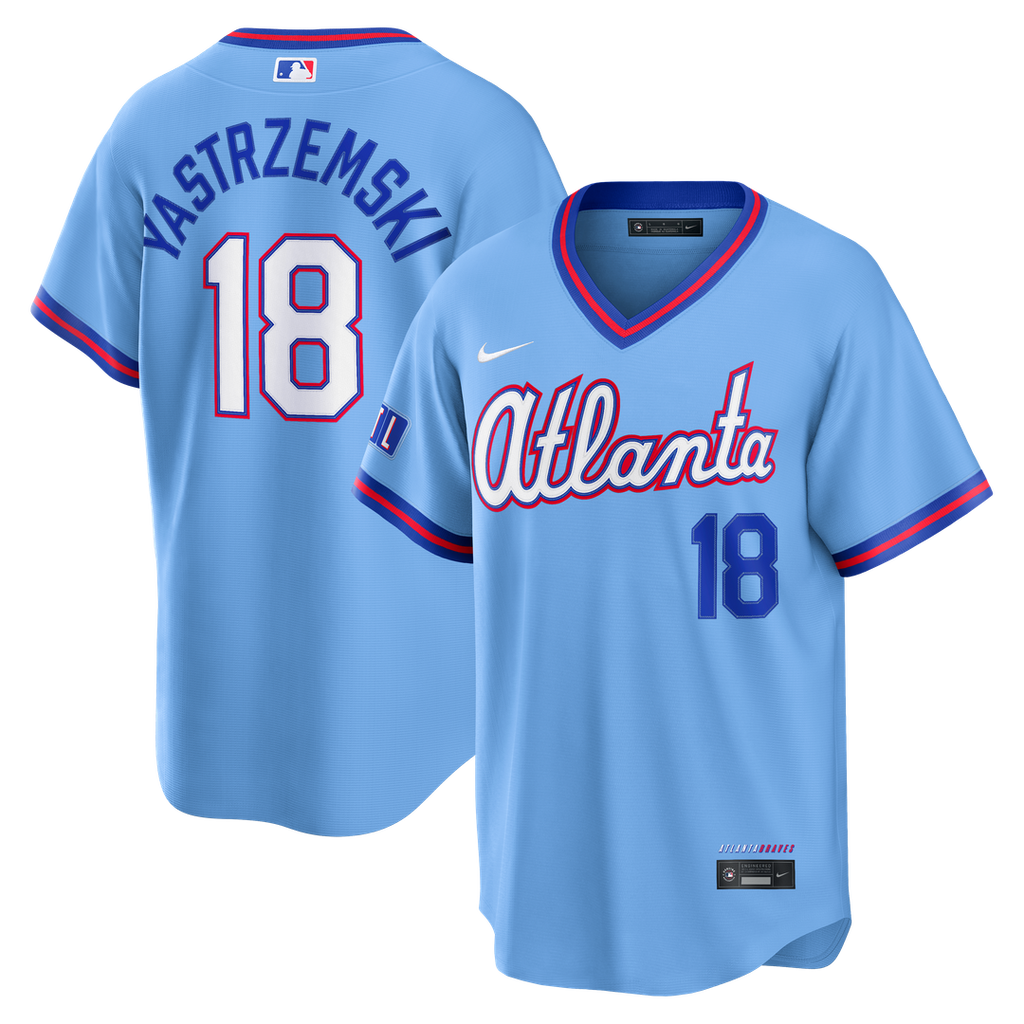 Atlanta Braves Mike Yastrzemski Nike 2026 City Connect Stadium Jersey - Powder Blue Team Jersey Sports Fan Apparel