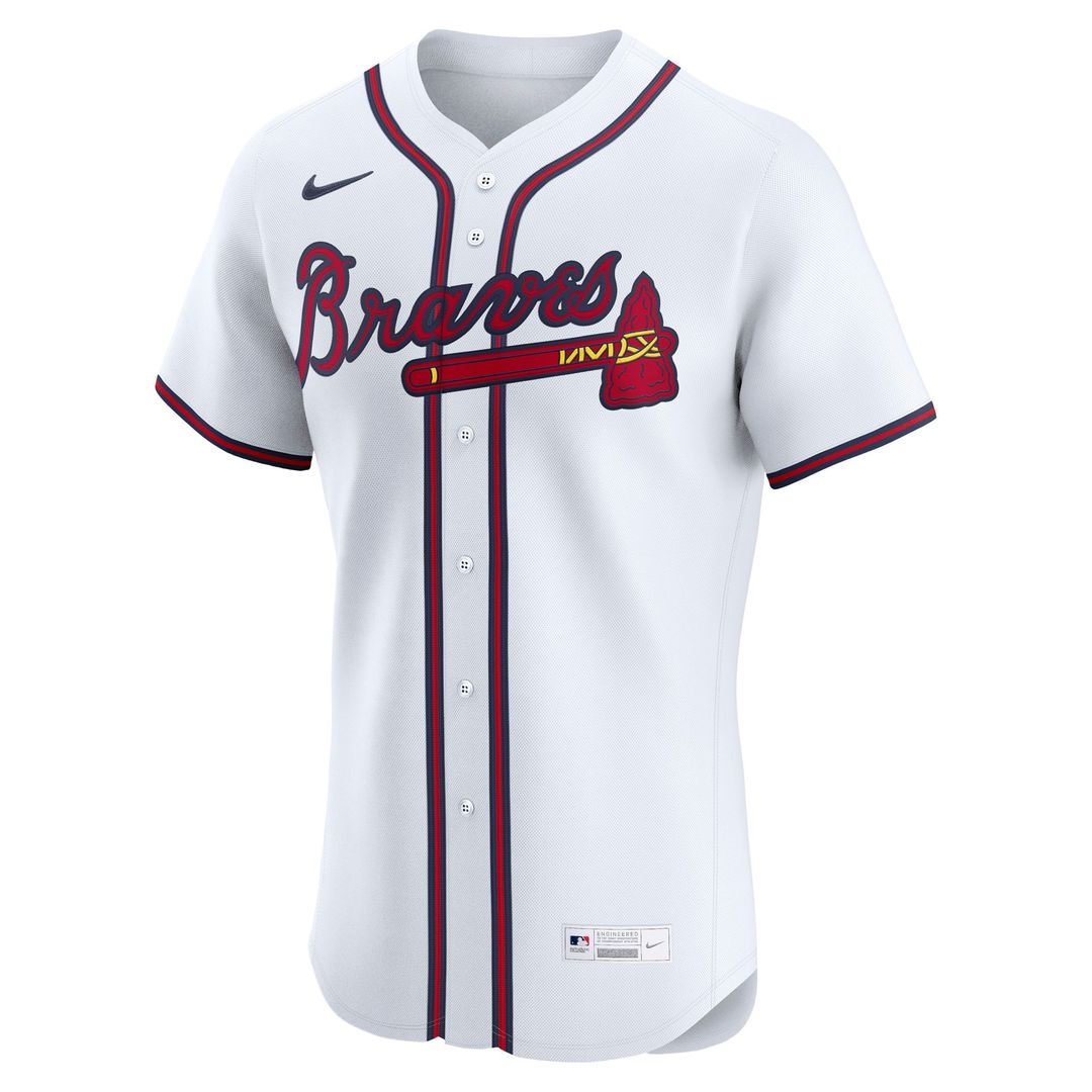 Atlanta Braves Ronald Acuña Jr. Nike Home Elite Player Jersey - White Team Jersey Sports Fan Apparel
