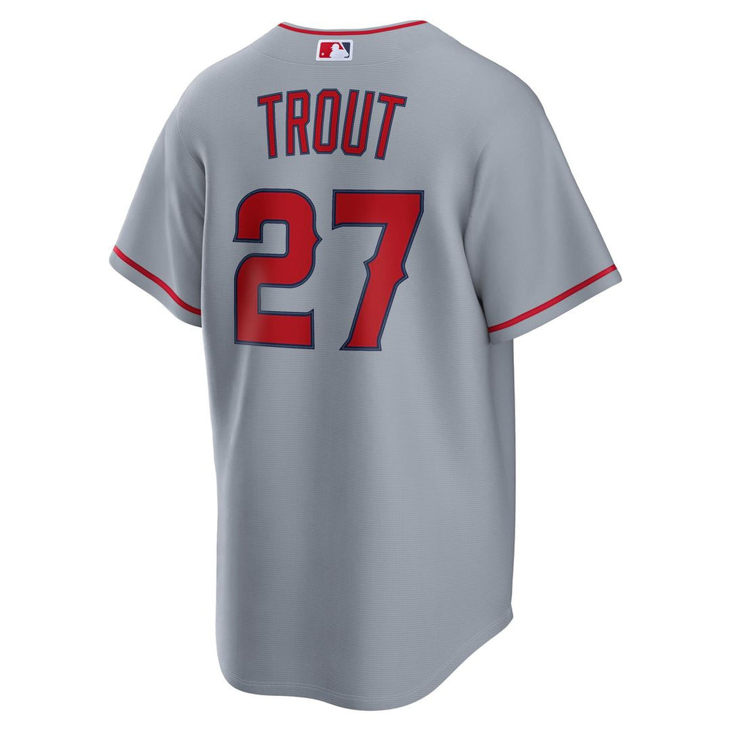 Los Angeles Angels Mike Trout Nike Road Replica Jersey - Gray Team Jersey Sports Fan Apparel