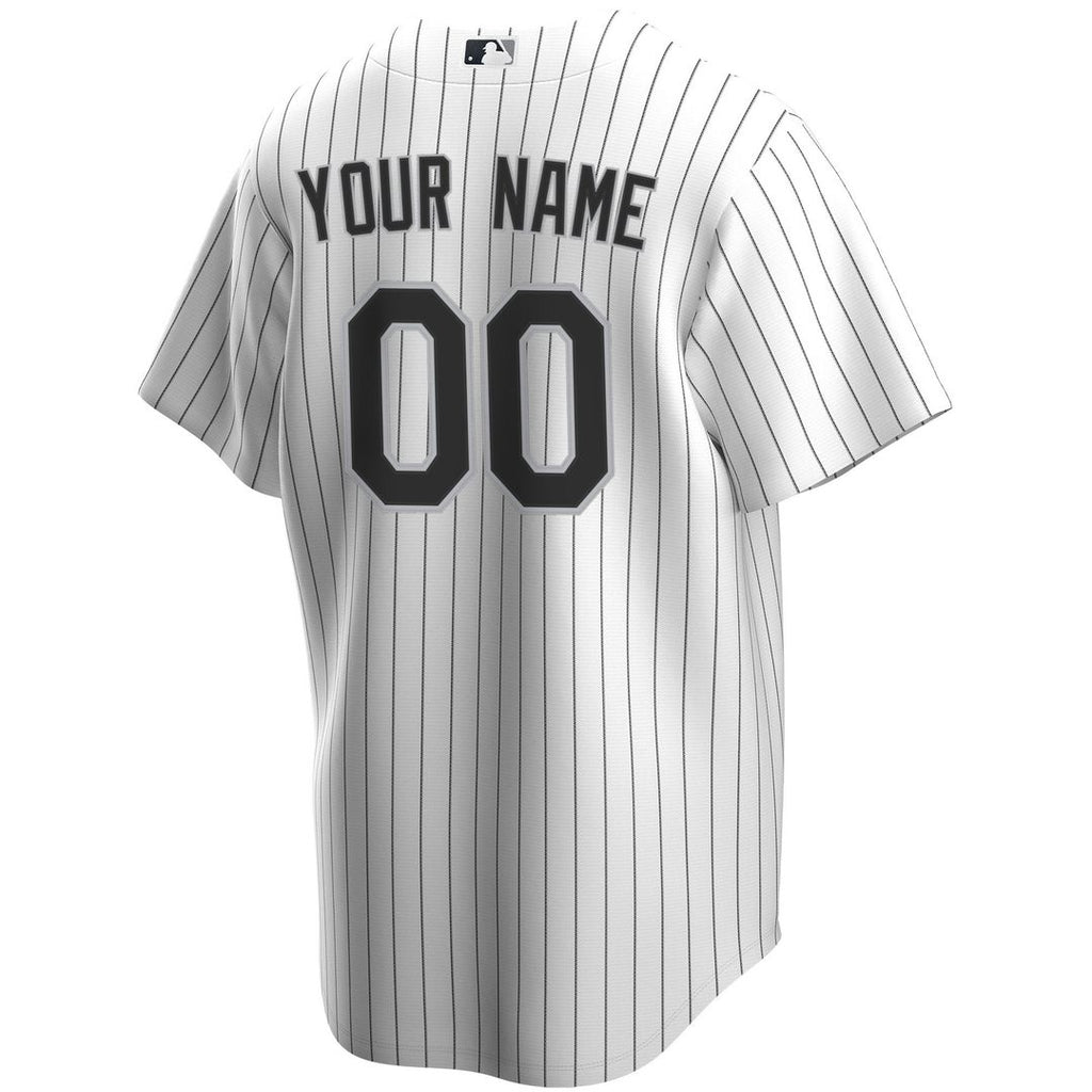Chicago White Sox Nike Home Replica Custom Jersey - White Team Jersey Sports Fan Apparel