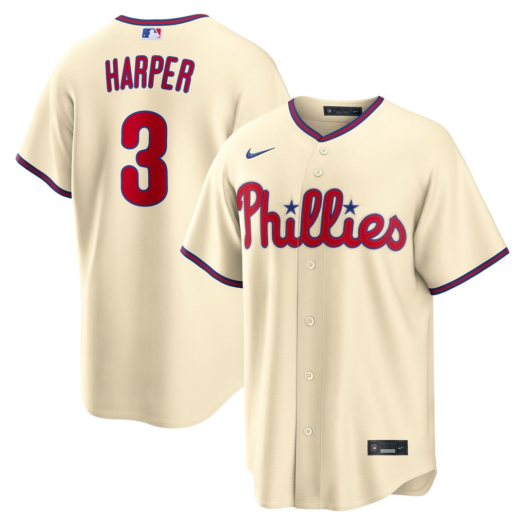 Philadelphia Phillies Bryce Harper Nike Home Replica Jersey - White Team Jersey Sports Fan Apparel