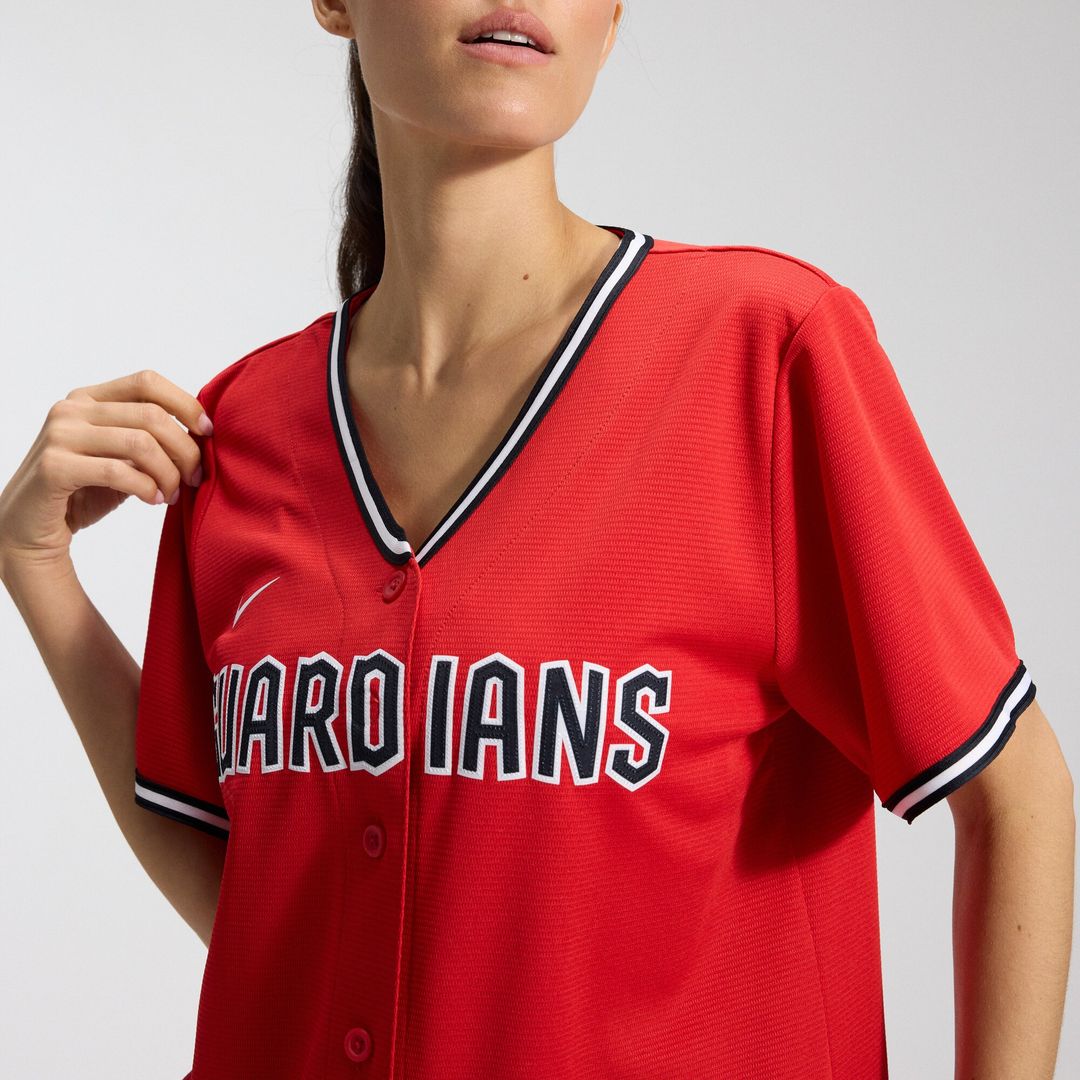 Cleveland Guardians Nike Women's Alternate Replica Jersey - Navy Team Jersey Sports Fan Apparel