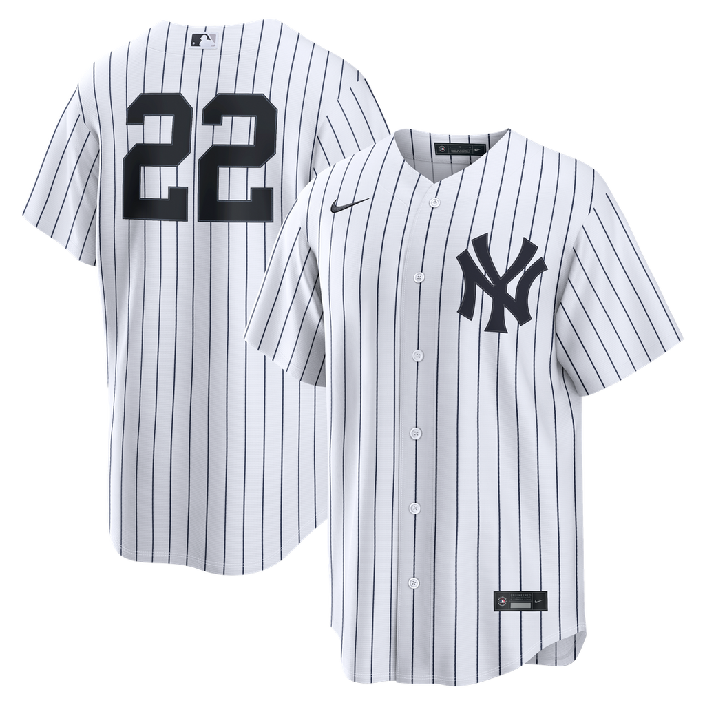 New York Yankees Ben Rice Nike Home Replica Jersey - White Team Jersey Sports Fan Apparel