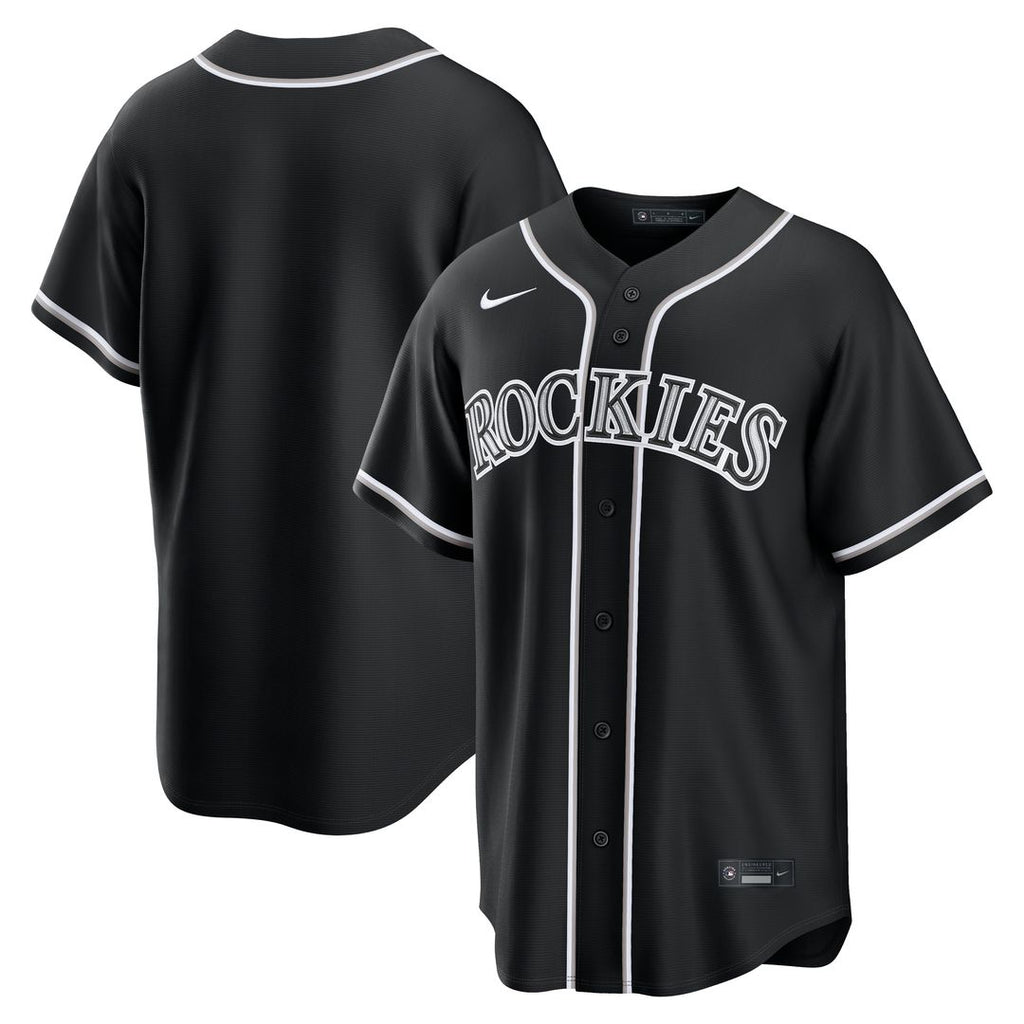 Colorado Rockies Nike Fashion Replica Black Out Jersey Team Jersey Sports Fan Apparel