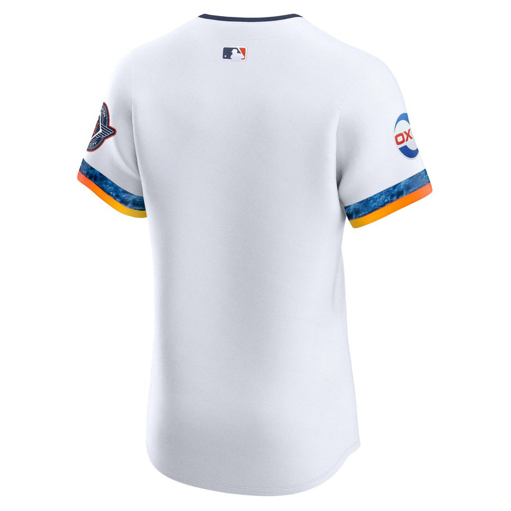 Houston Astros Nike 2025 City Connect Elite Jersey - White Team Jersey Sports Fan Apparel