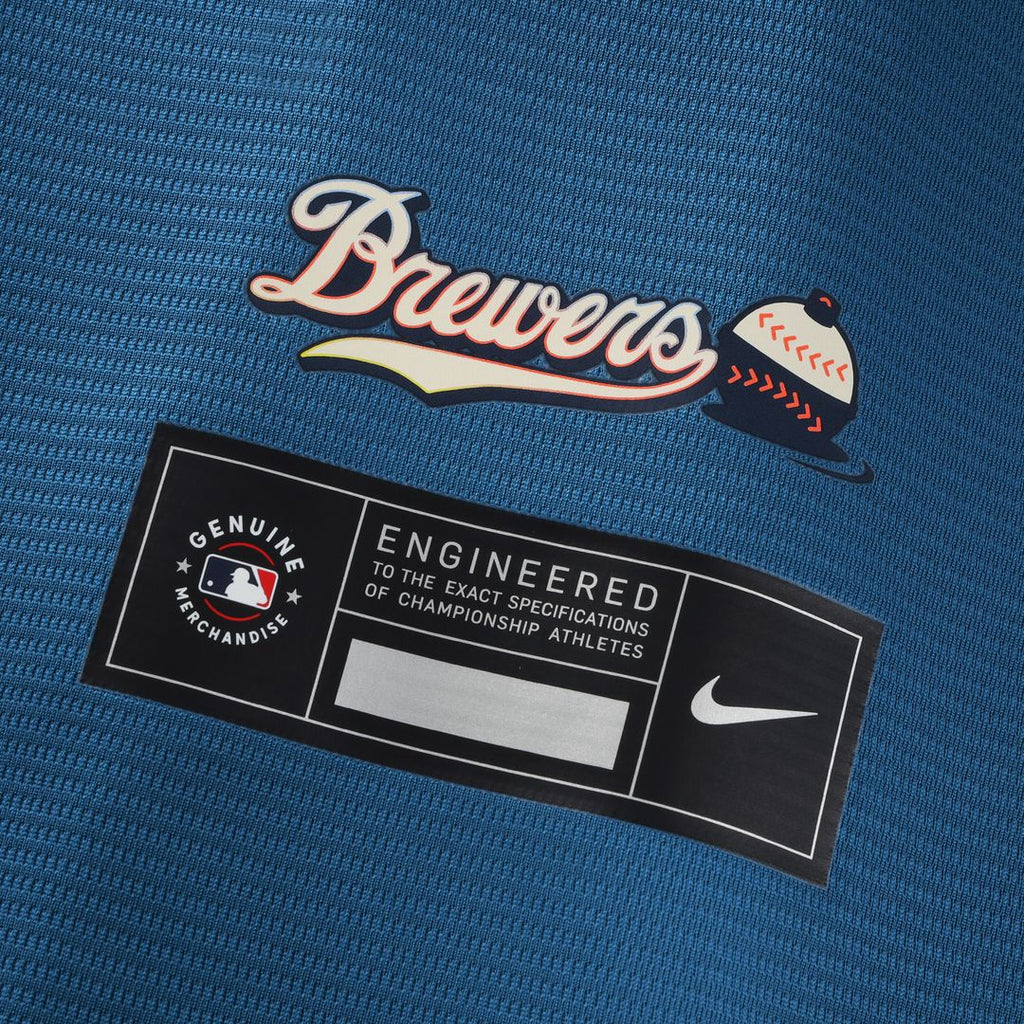 Milwaukee Brewers William Contreras Nike 2026 City Connect Stadium Jersey - Mineral Blue Team Jersey Sports Fan Apparel