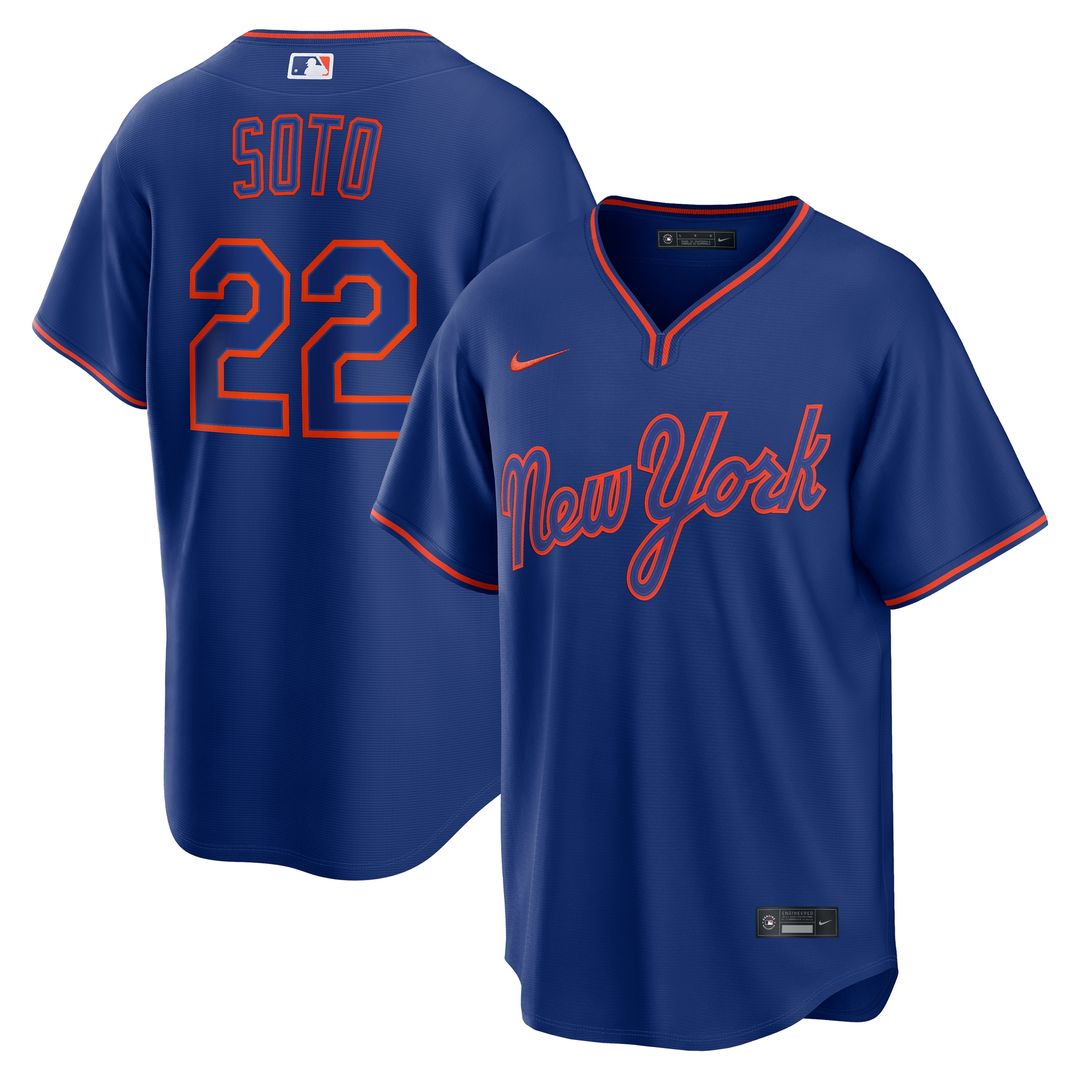 New York Mets Juan Soto Nike Alternate Replica Jersey - Royal Team Jersey Sports Fan Apparel