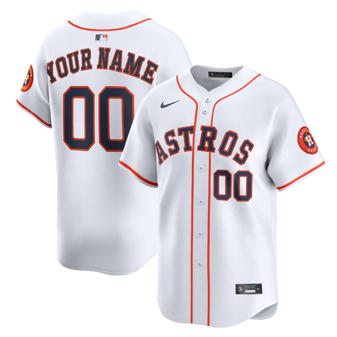 Houston Astros Nike Alternate Limited Custom Jersey - Orange Team Jersey Sports Fan Apparel