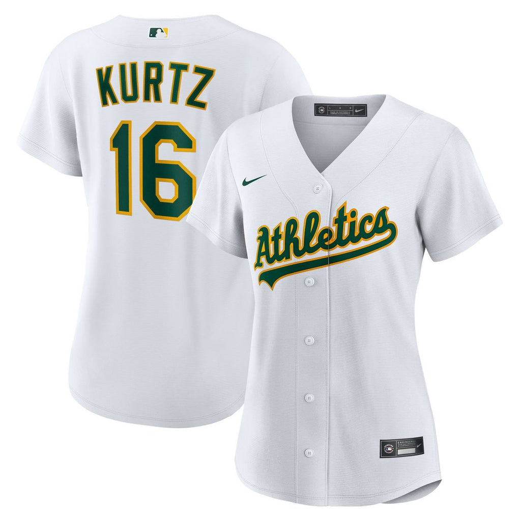Athletics Nick Kurtz Nike Women's Home Replica Player Jersey - White Team Jersey Sports Fan Apparel