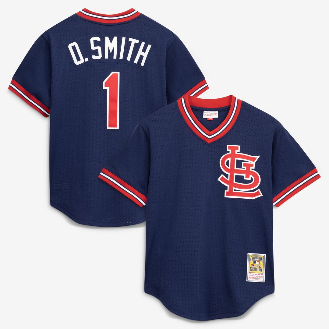St. Louis Cardinals Ozzie Smith Mitchell & Ness Authentic Batting Practice Jersey - Scarlet Team Jersey Sports Fan Apparel