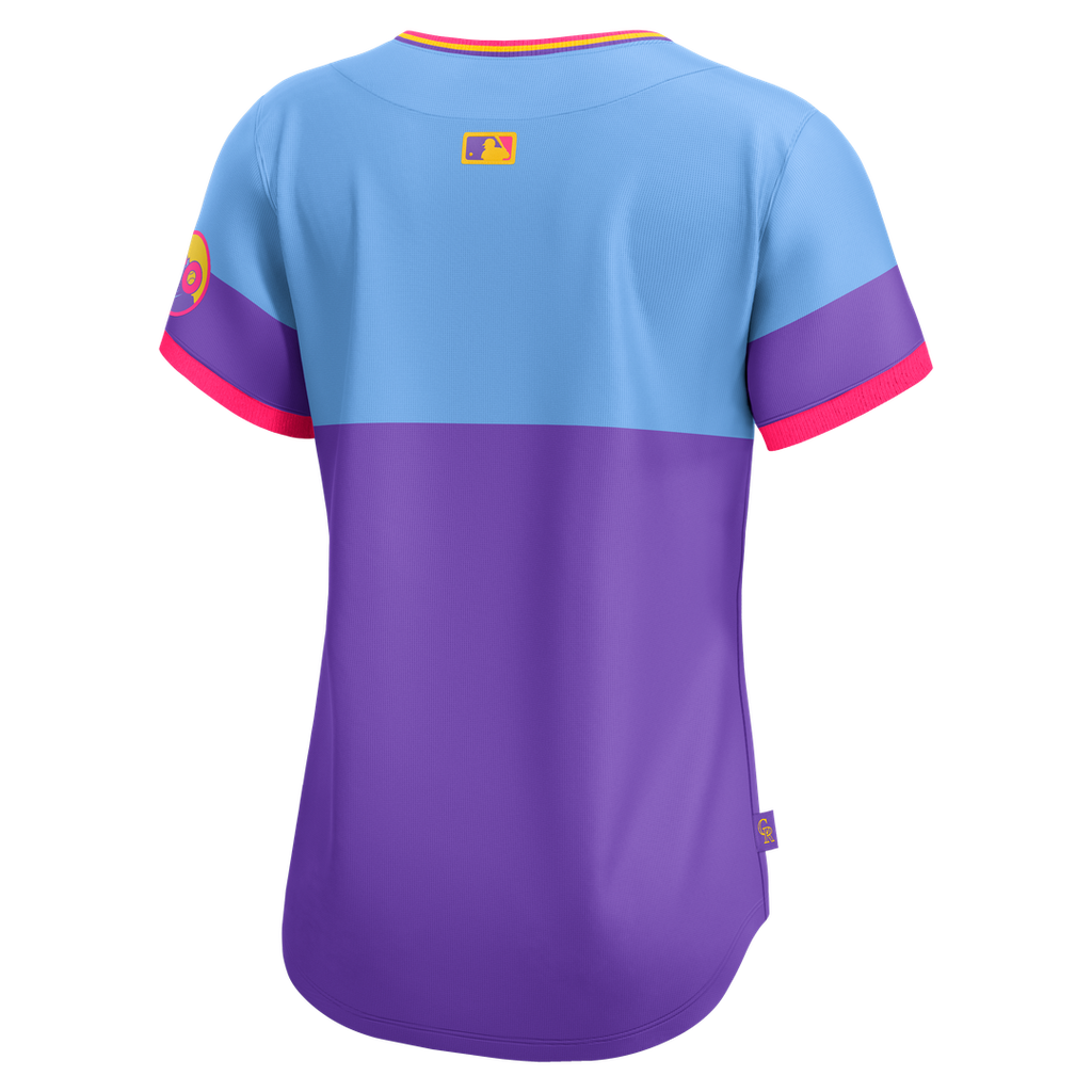 Colorado Rockies Nike Women's 2025 City Connect Limited Jersey - Purple/Light Blue Team Jersey Sports Fan Apparel