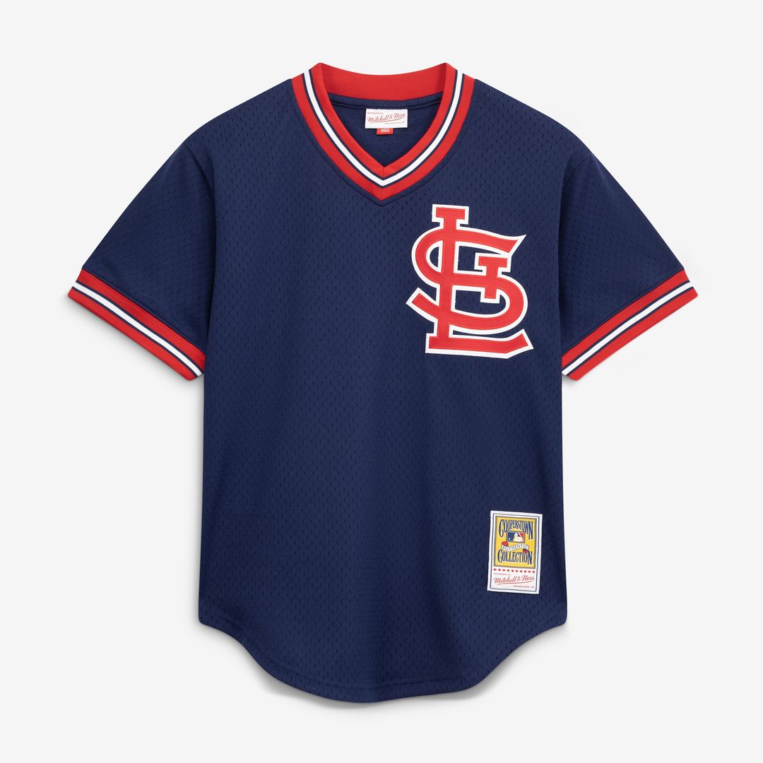 St. Louis Cardinals Ozzie Smith Mitchell & Ness Authentic Batting Practice Jersey - Scarlet Team Jersey Sports Fan Apparel