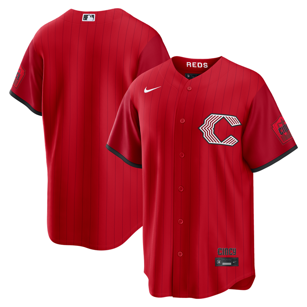 Cincinnati Reds Nike 2026 City Connect Stadium Jersey - Red Team Jersey Sports Fan Apparel
