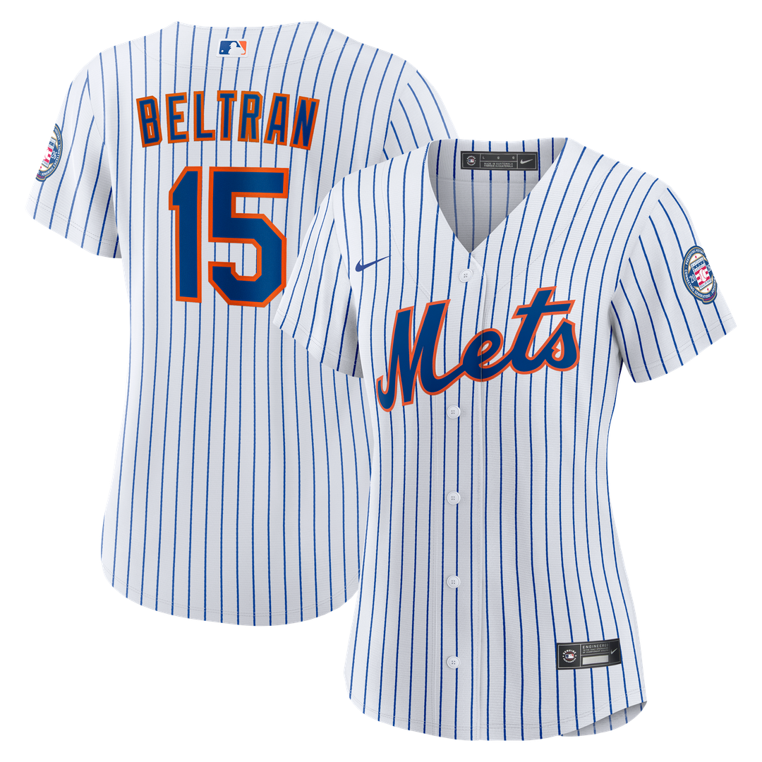 New York Mets Carlos Beltran Nike Women's 2026 Baseball Hall of Fame Retired Player Replica Jersey - White Team Jersey Sports Fan Apparel