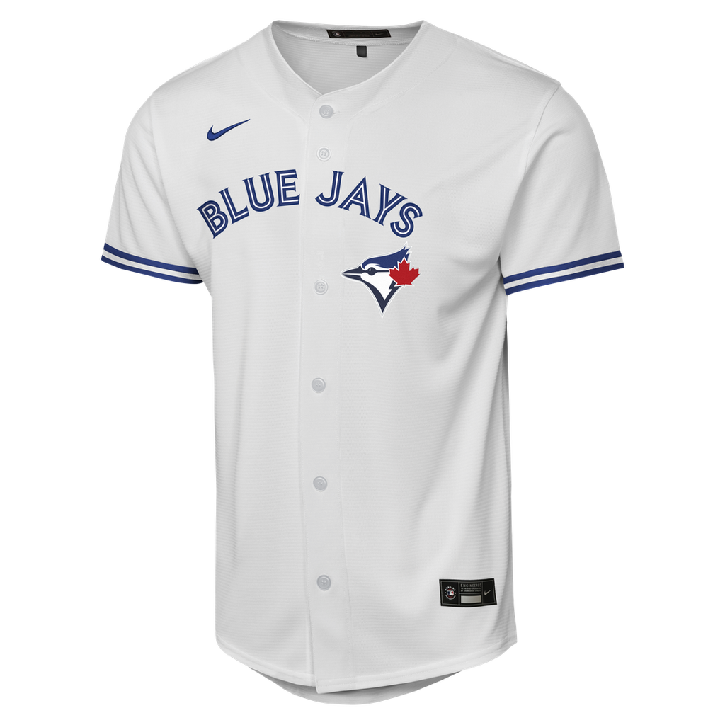 Toronto Blue Jays Ernie Clement Nike Youth Home Baseline Jersey - White Team Jersey Sports Fan Apparel