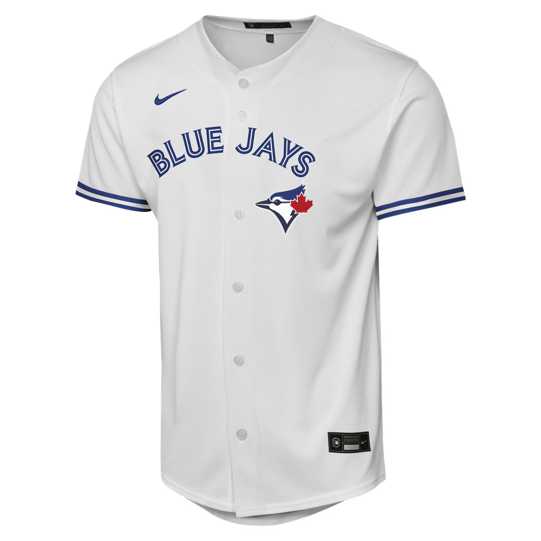 Toronto Blue Jays Ernie Clement Nike Youth Home Baseline Jersey - White Team Jersey Sports Fan Apparel