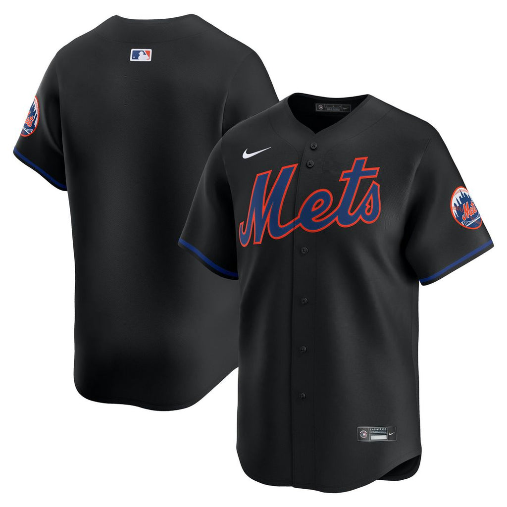 New York Mets Nike Alternate Limited Jersey - Black Team Jersey Sports Fan Apparel