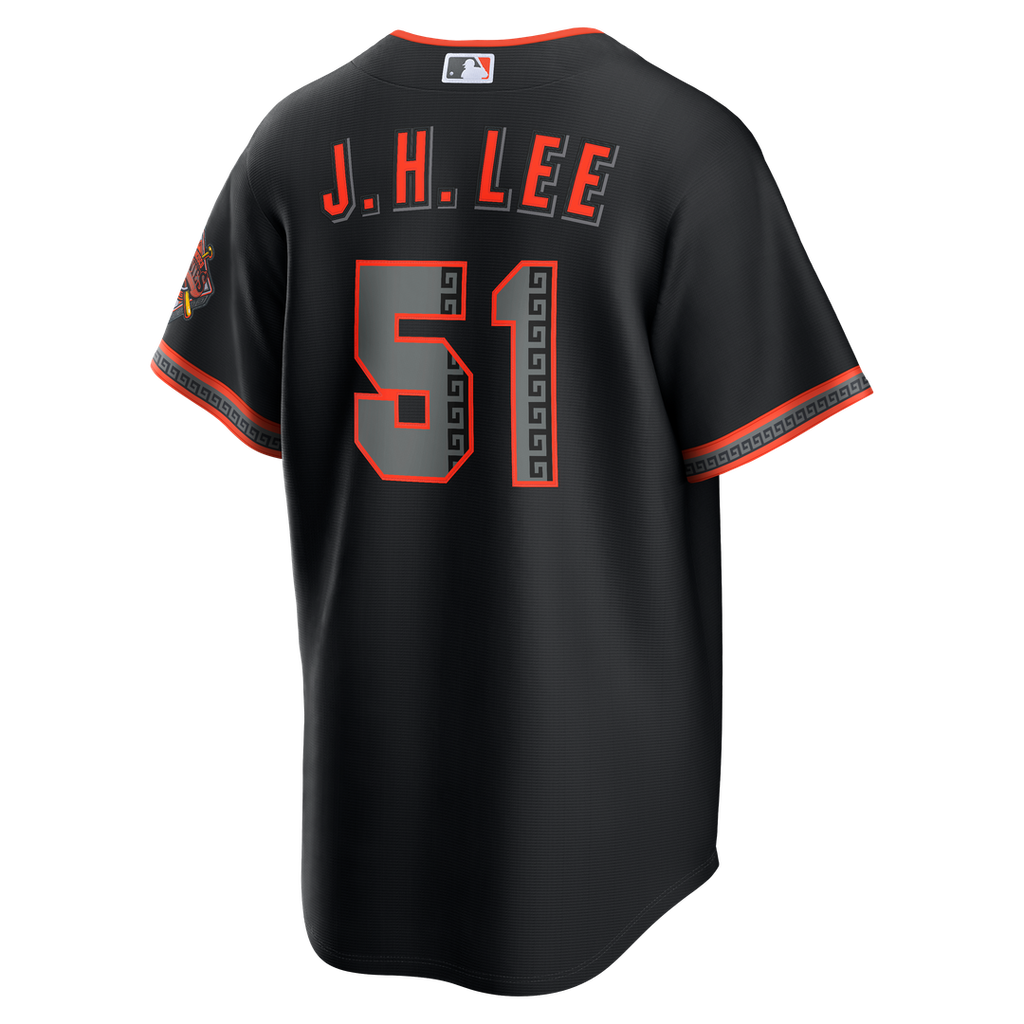 San Francisco Giants Jung Hoo Lee Nike Alternate Stadium Jersey - Black Team Jersey Sports Fan Apparel