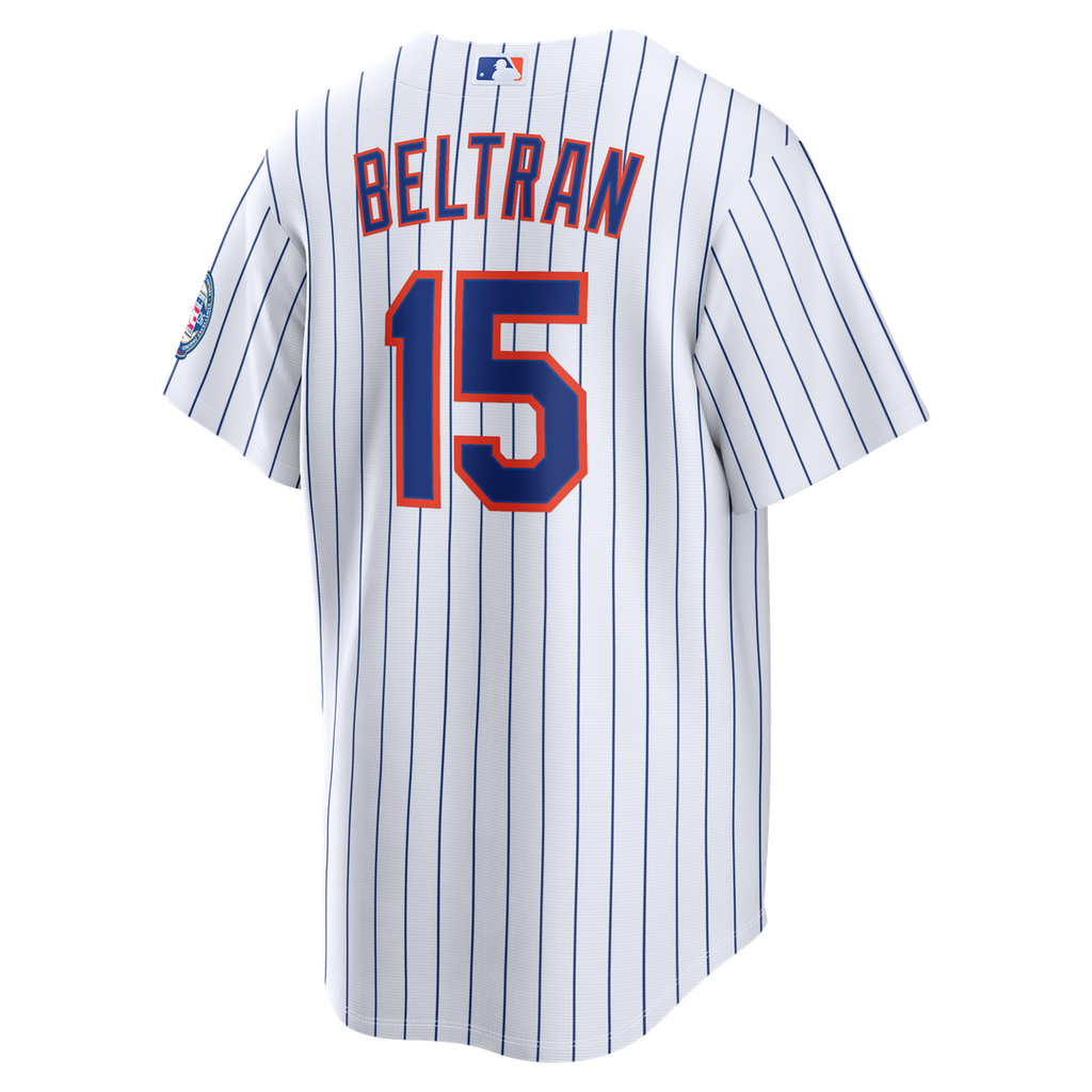 New York Mets Carlos Beltran Nike Home Replica 2026 Hall of Fame Patch Jersey - White Team Jersey Sports Fan Apparel