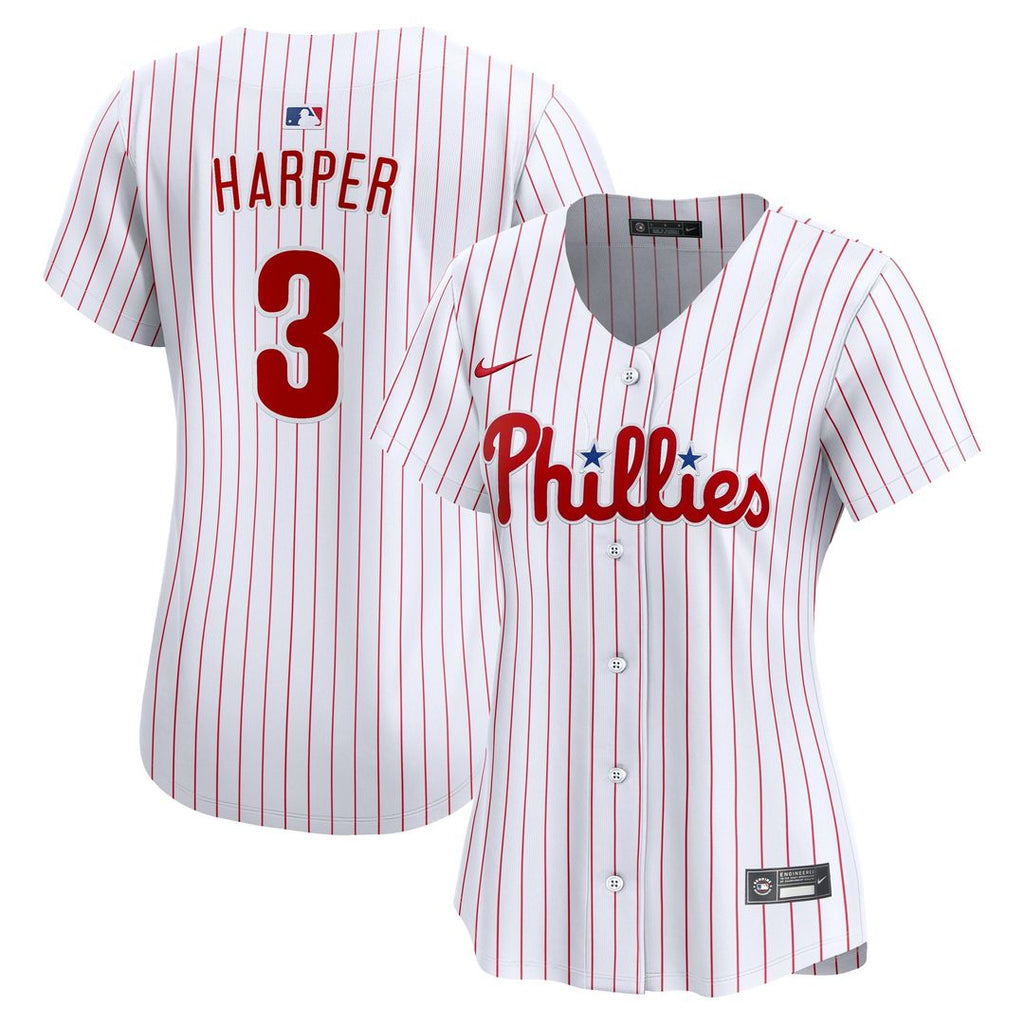 Philadelphia Phillies Bryce Harper Nike Women's Home Limited Player Jersey - White Team Jersey Sports Fan Apparel