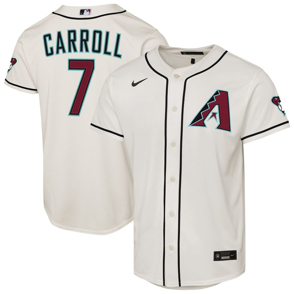 Arizona Diamondbacks Corbin Carroll Nike Youth Home Stadium Jersey - Cream Team Jersey Sports Fan Apparel