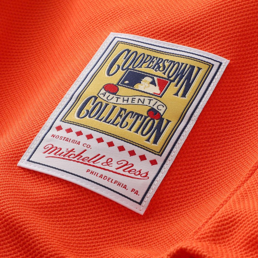 New York Mets Mike Piazza Mitchell & Ness Cooperstown Mesh Batting Practice Button - Up Jersey - Orange Team Jersey Sports Fan Apparel