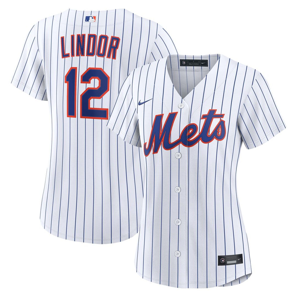 New York Mets Francisco Lindor Nike Women's Home Replica Jersey - White Team Jersey Sports Fan Apparel