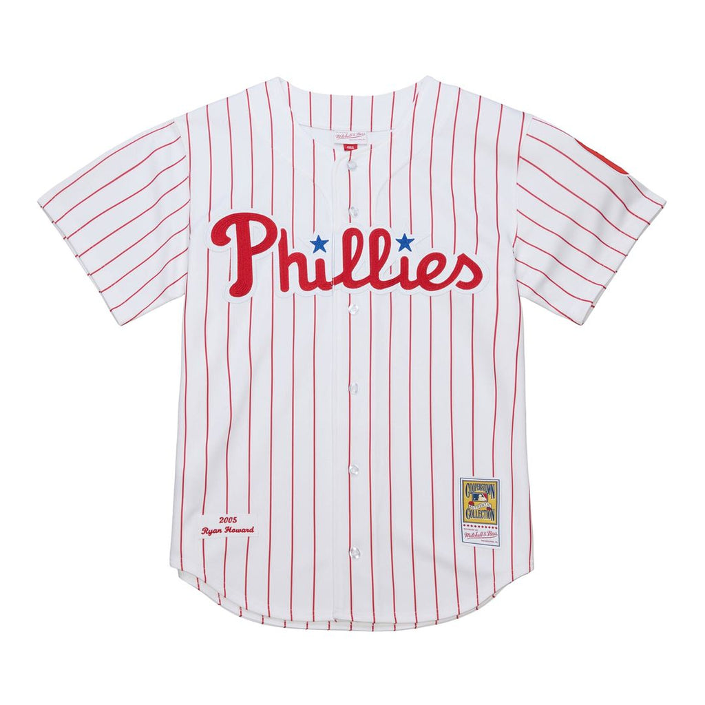 Philadelphia Phillies Ryan Howard Mitchell & Ness Cooperstown Authentic Jersey - White Team Jersey Sports Fan Apparel