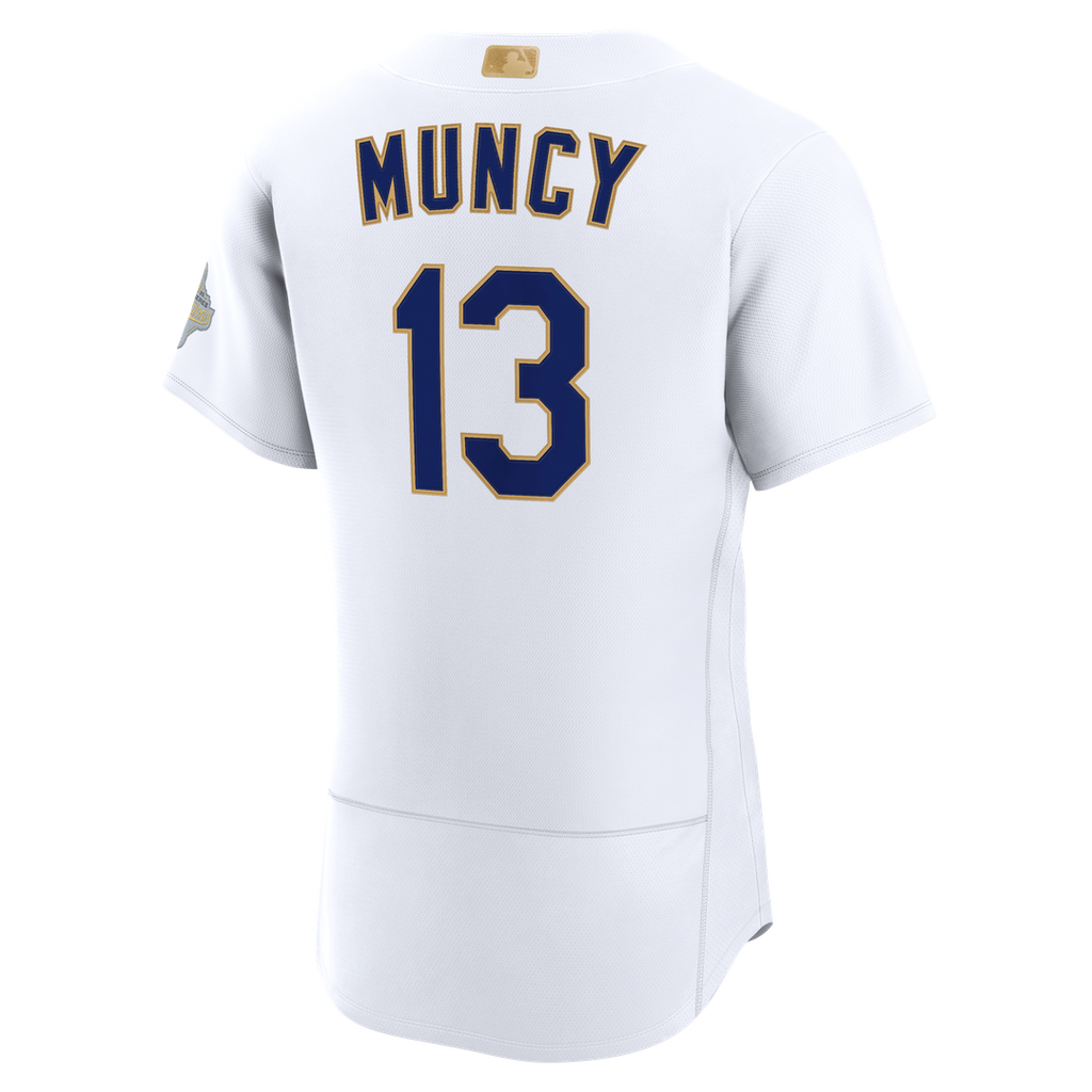 Los Angeles Dodgers Max Muncy Nike 2026 Gold Collection Authentic Jersey - White Team Jersey Sports Fan Apparel