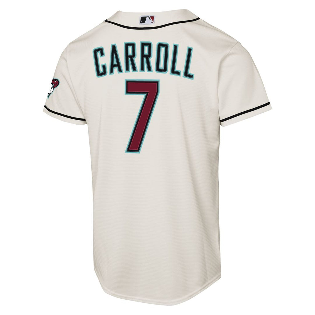 Arizona Diamondbacks Corbin Carroll Nike Youth Alternate Stadium Jersey - Black Team Jersey Sports Fan Apparel