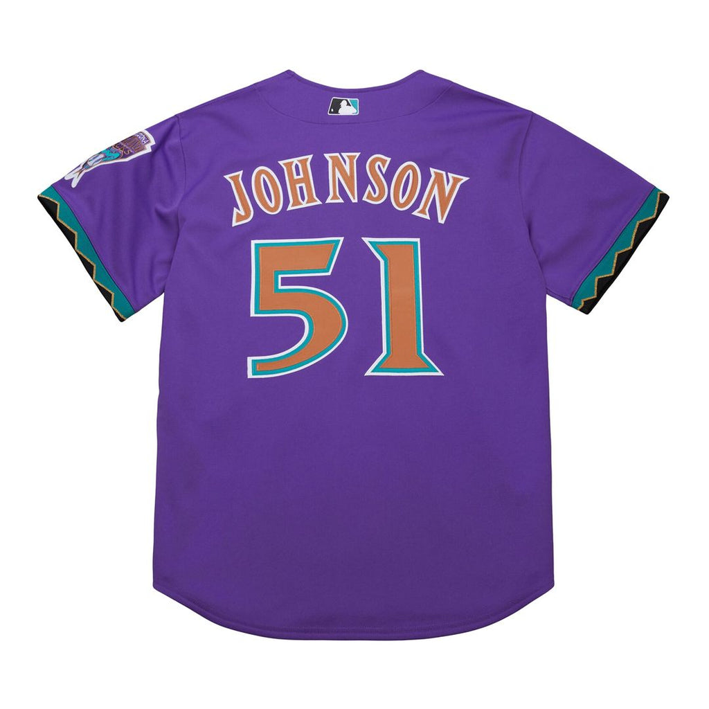 Arizona Diamondbacks Randy Johnson Mitchell & Ness 2000 Throwback Authentic Jersey - Purple Team Jersey Sports Fan Apparel