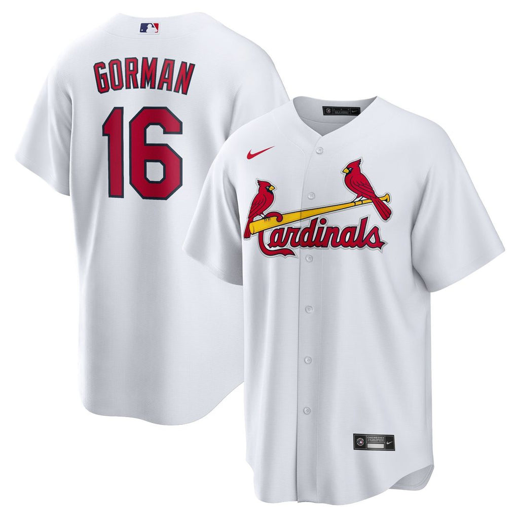 St. Louis Cardinals Nolan Gorman Nike Home Replica Jersey - White Team Jersey Sports Fan Apparel