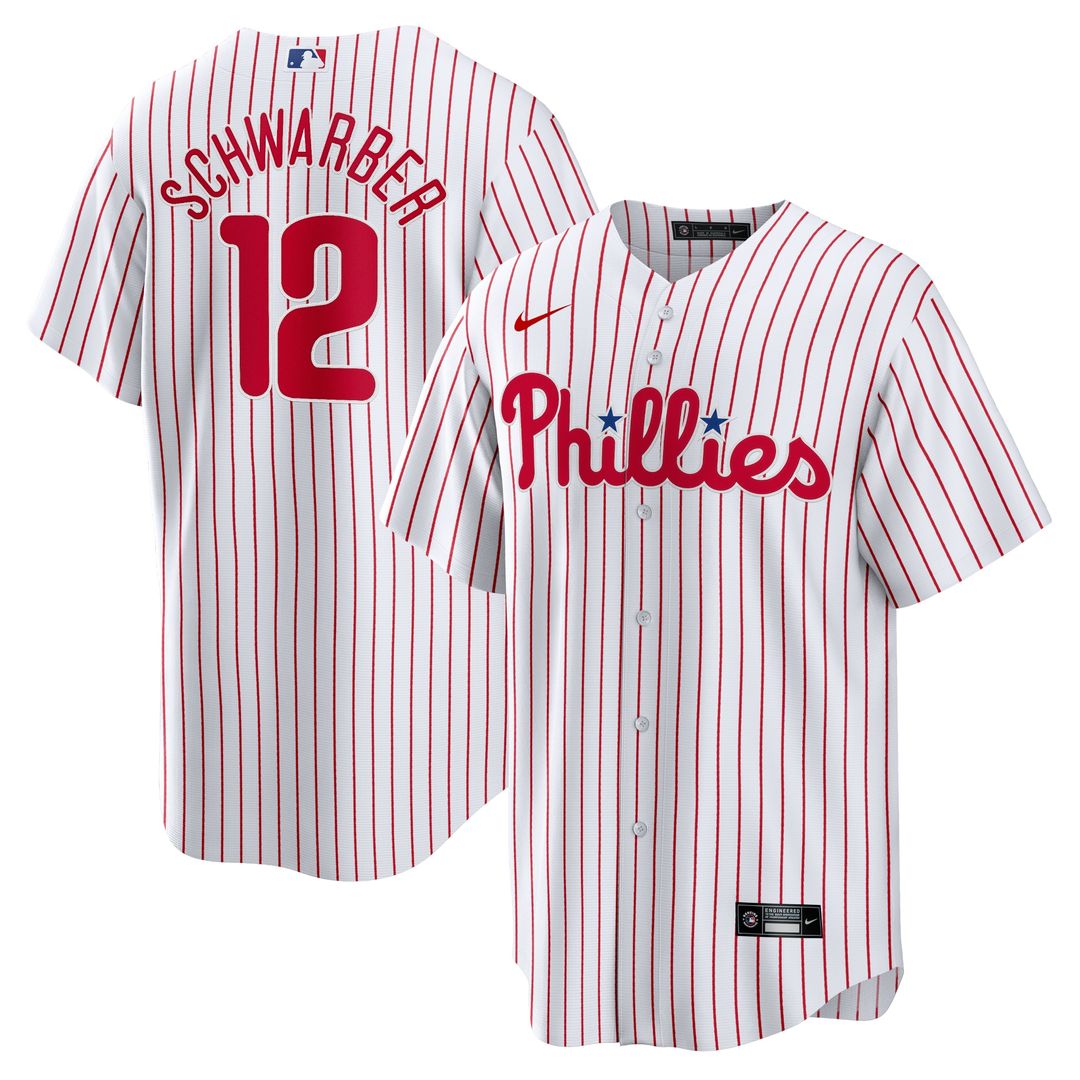Philadelphia Phillies Kyle Schwarber Nike Replica Player Jersey - White Team Jersey Sports Fan Apparel