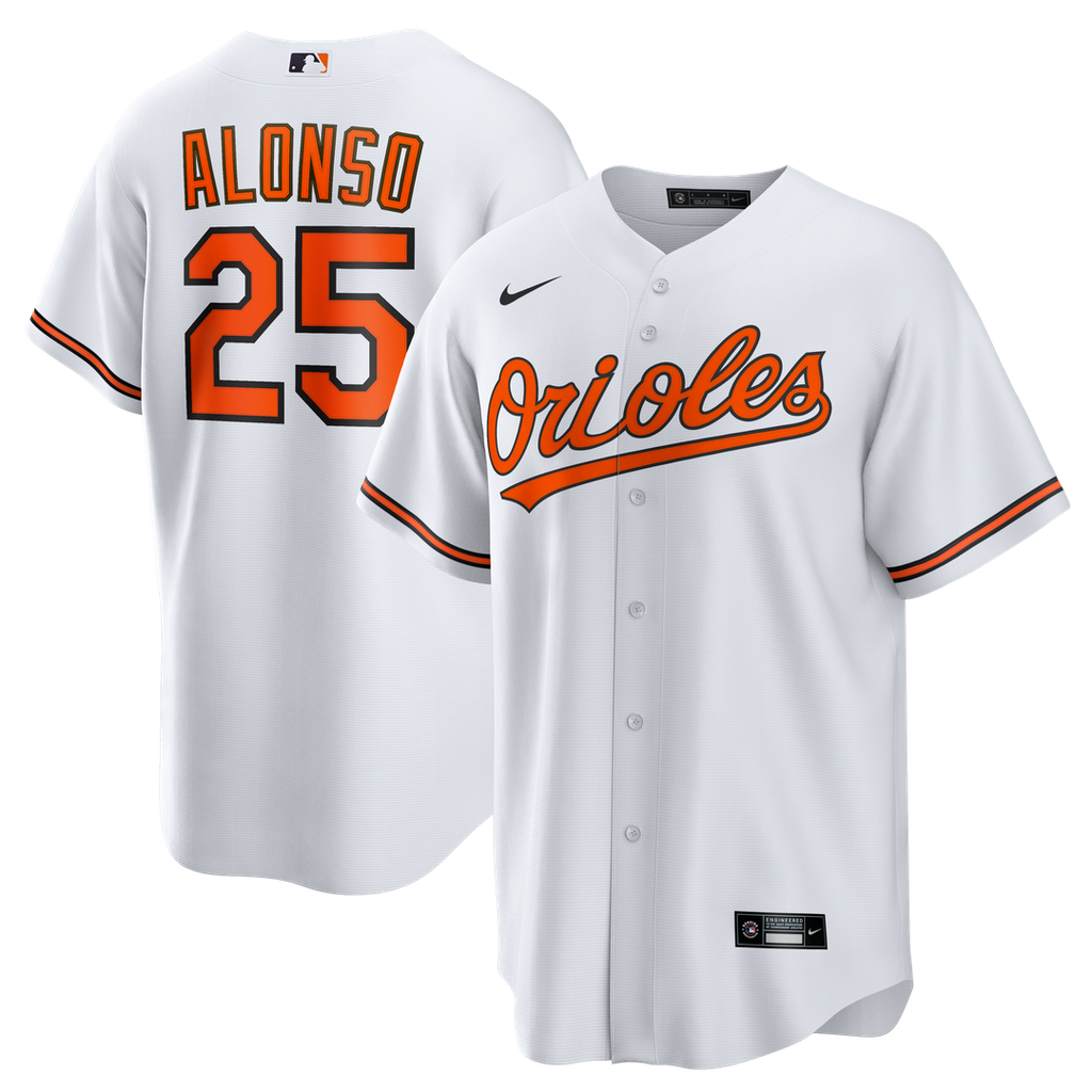 Baltimore Orioles Pete Alonso Nike Home Replica Jersey - White Team Jersey Sports Fan Apparel