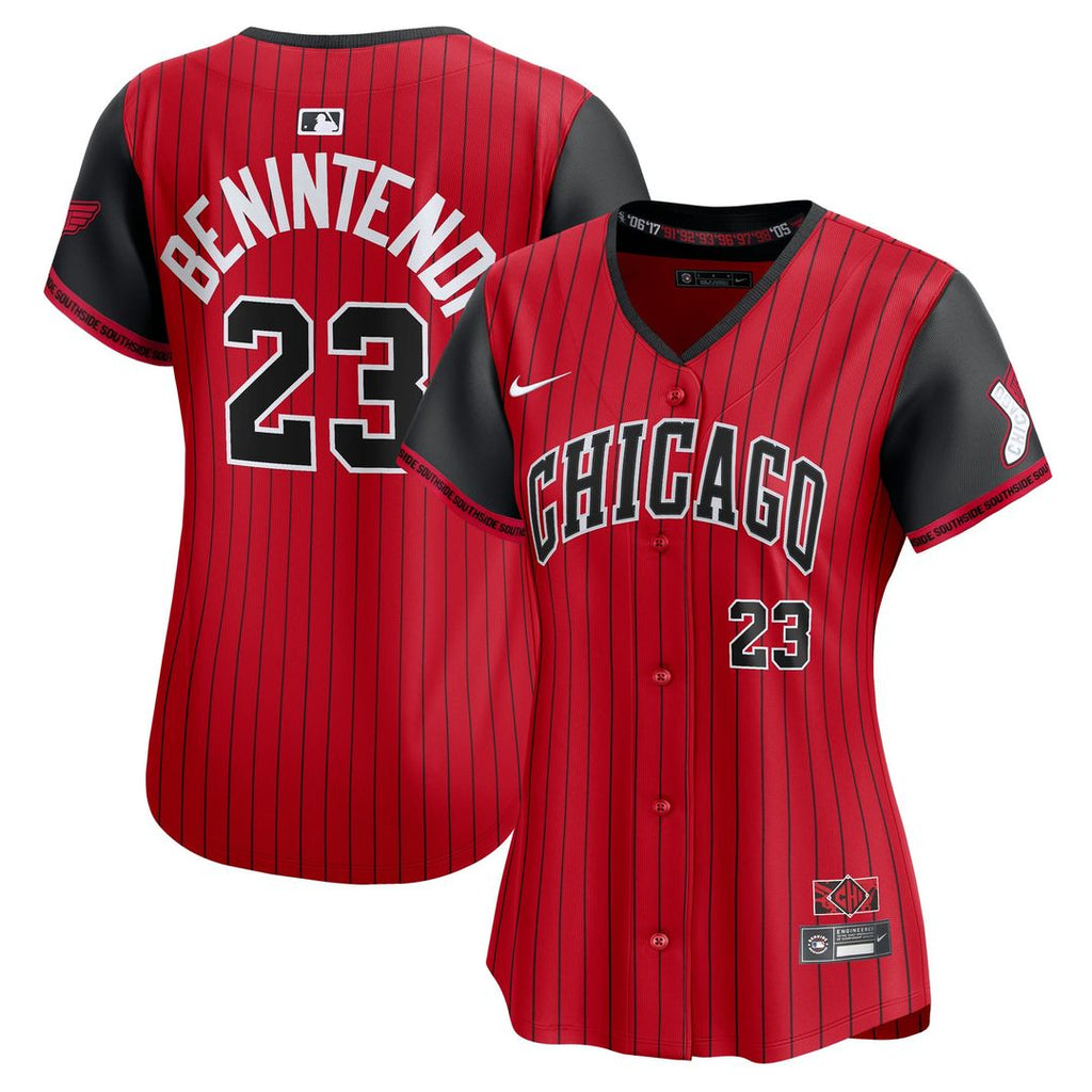Chicago White Sox Andrew Benintendi Nike Women's 2025 City Connect Limited Player Jersey - Red/Black Team Jersey Sports Fan Apparel