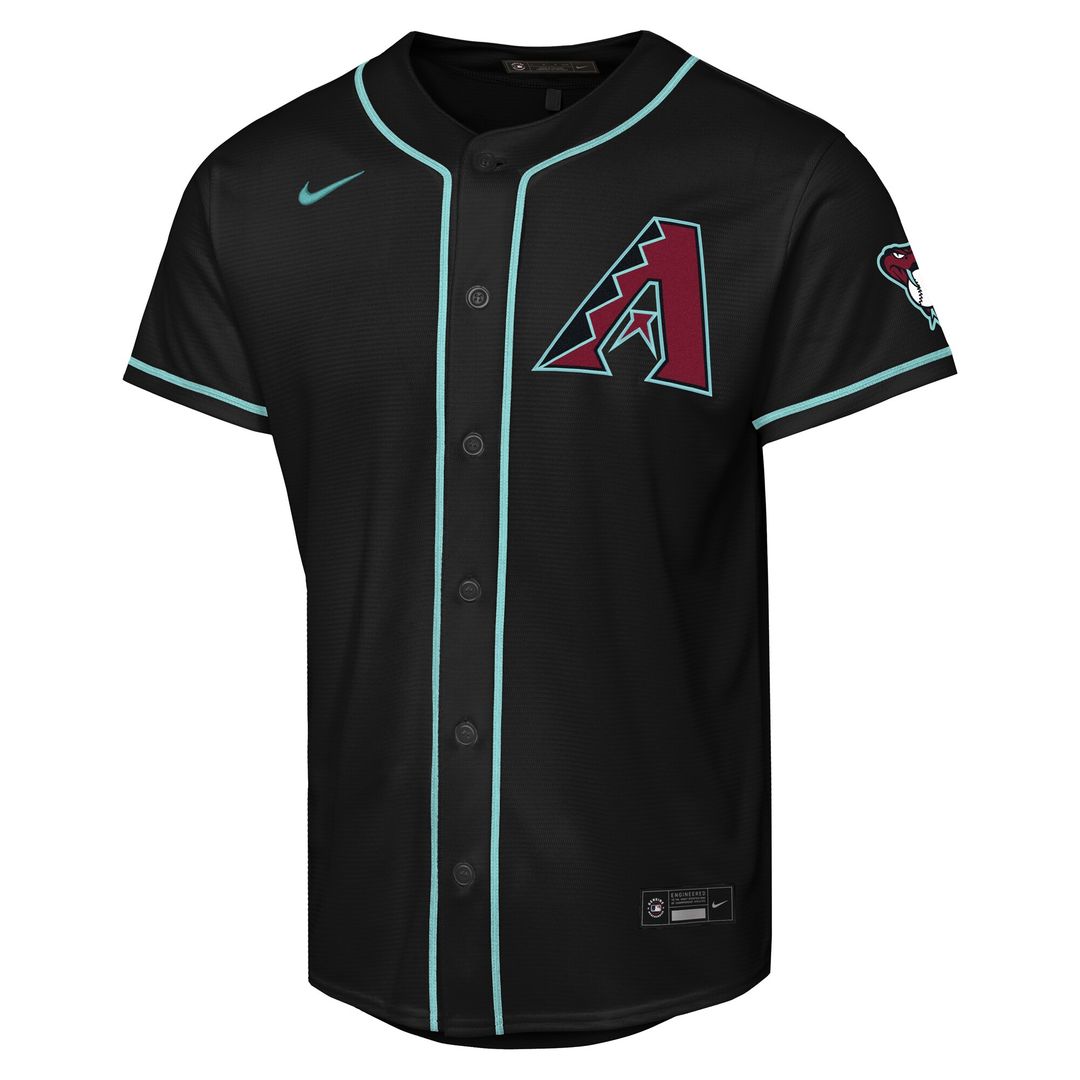 Arizona Diamondbacks Corbin Carroll Nike Youth Alternate Stadium Jersey - Black Team Jersey Sports Fan Apparel
