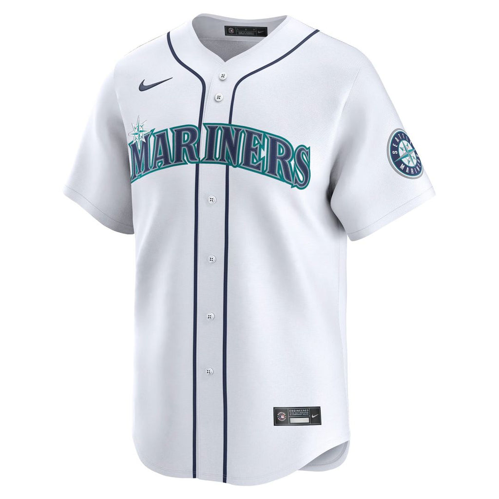 Seattle Mariners Cal Raleigh Nike Home Limited Player Jersey - White Team Jersey Sports Fan Apparel