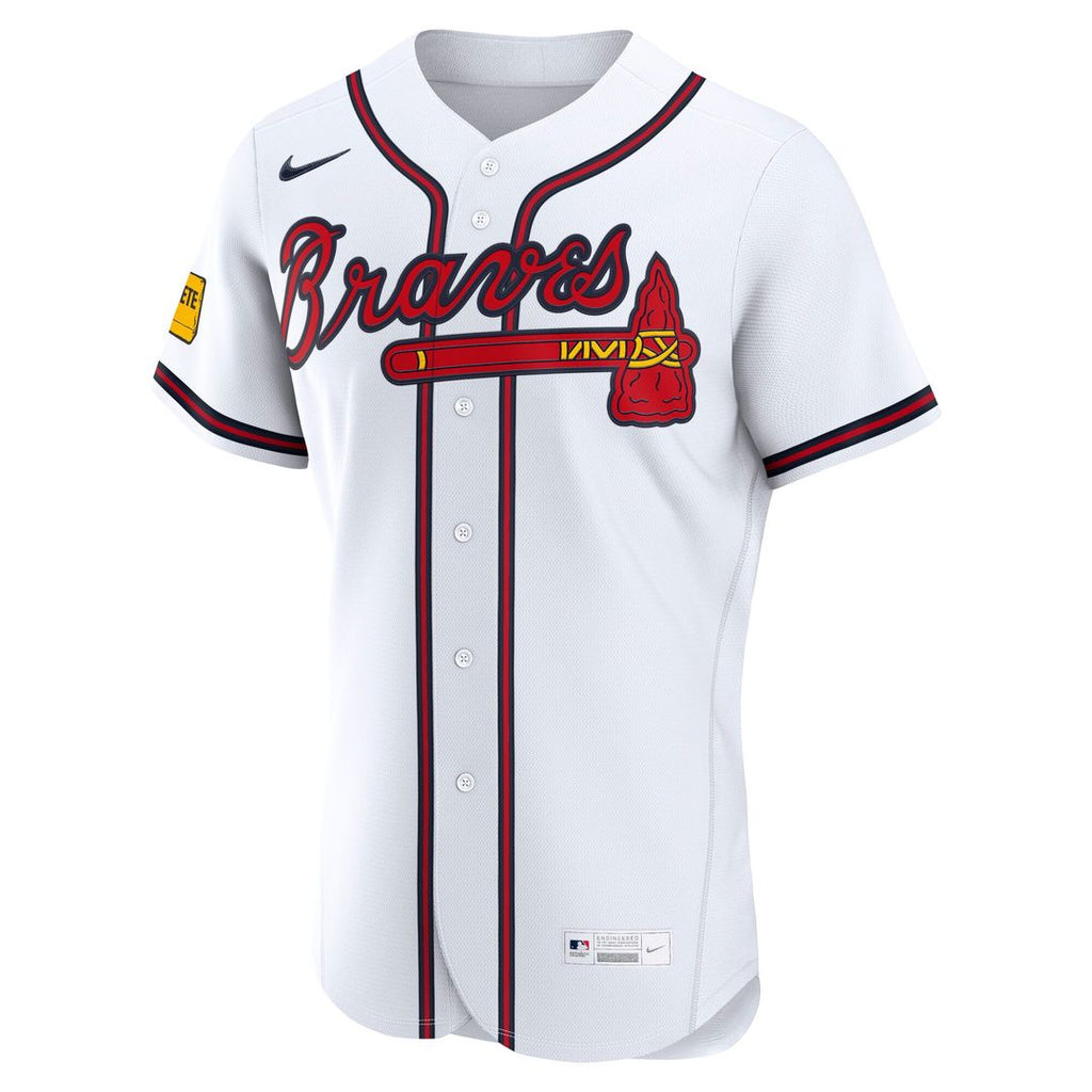 Atlanta Braves Nike Home Authentic Jersey - White Team Jersey Sports Fan Apparel