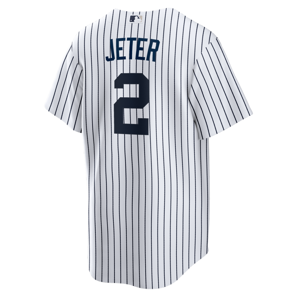 New York Yankees Derek Jeter Nike Home Retired Player Replica Jersey - White Team Jersey Sports Fan Apparel