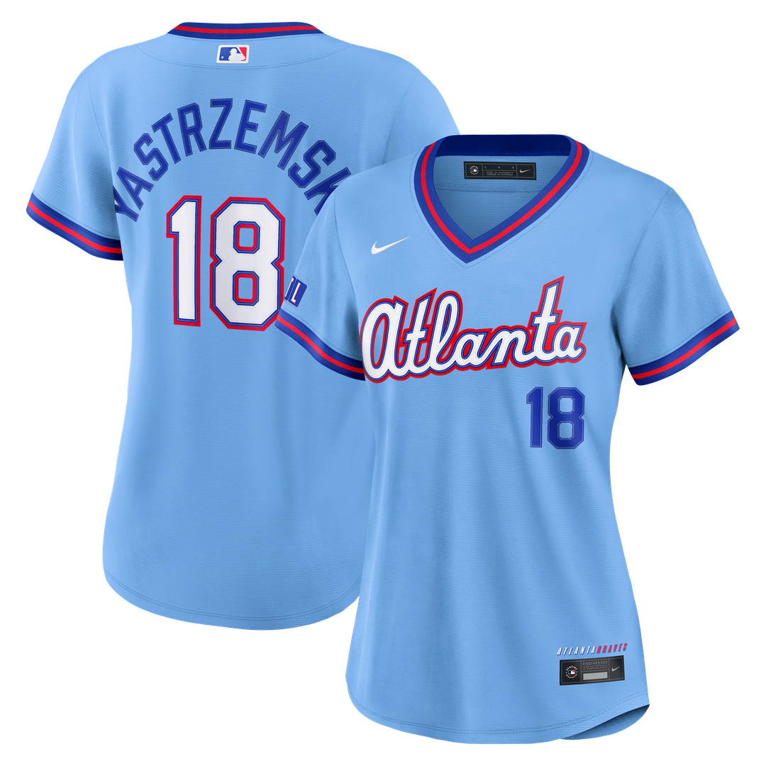 Atlanta Braves Mike Yastrzemski Nike Women's 2026 City Connect Stadium Jersey - Powder Blue Team Jersey Sports Fan Apparel